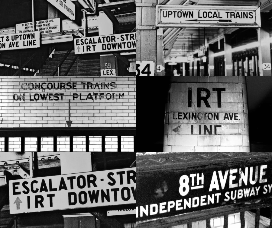 Chaotic signs of the New York subway